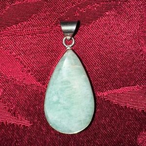 Sterling Silver 925 Plated Amazonite Pendant